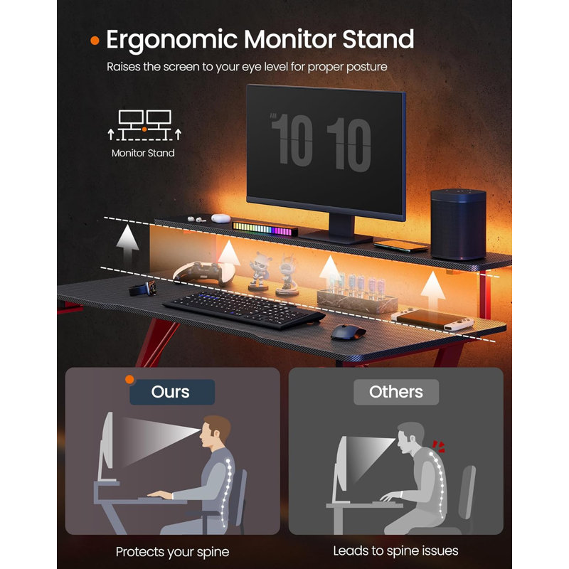 Giusto Steel Computer Desk