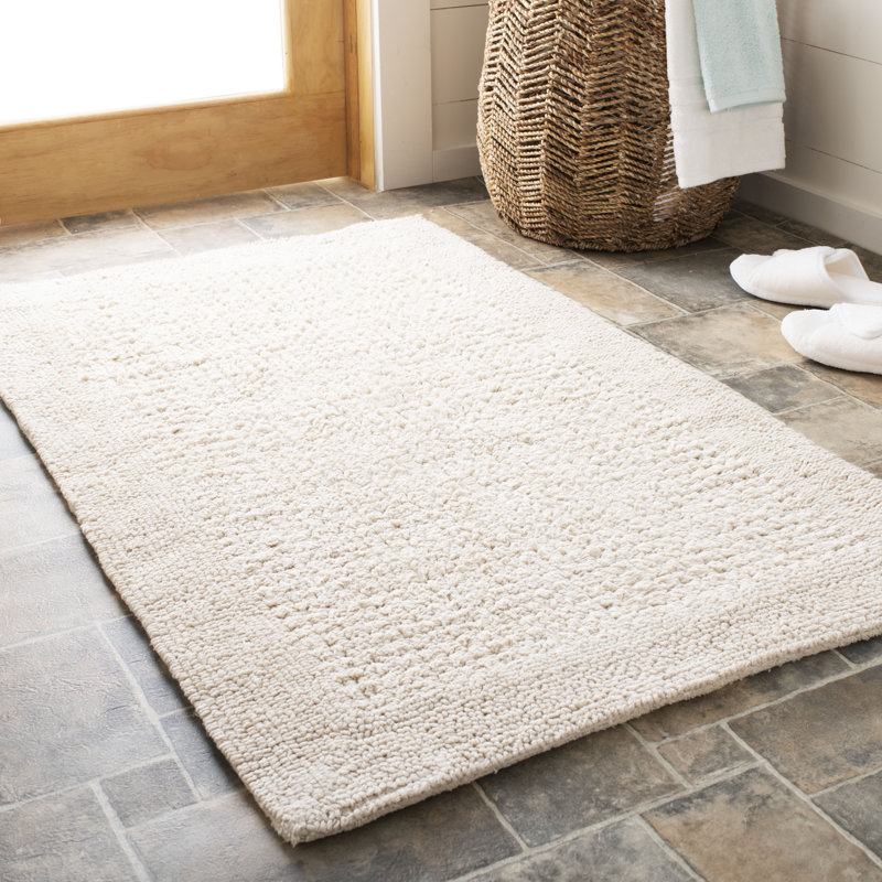Tapis pour salle de bain 100% coton Ardoth, Rectangle 2 pi 3 po x 3 pi 9 po