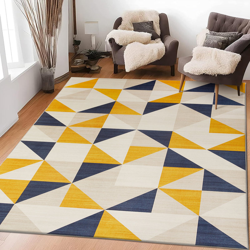 Oriental Machine Tufted Shag Area Rug, Rectangle 80 x 150cm