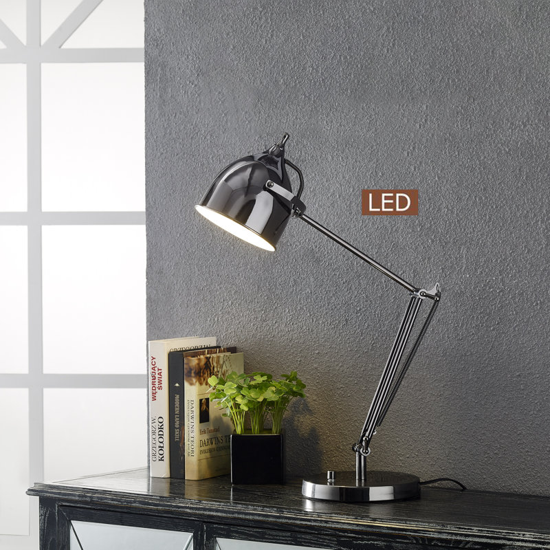 Lampe de bureau 27,5 po , Noir de jais
