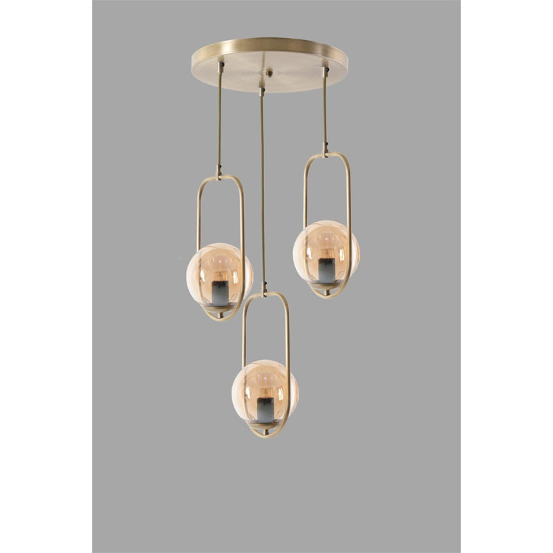 Orbison 3 - Light Cluster Pendant, Gold, Copper