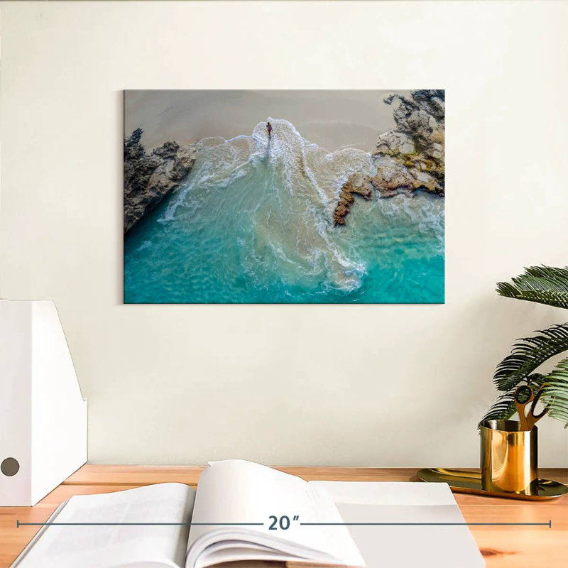 Gillard Blue Coast, île Exuma, H 8 po x l 12 po