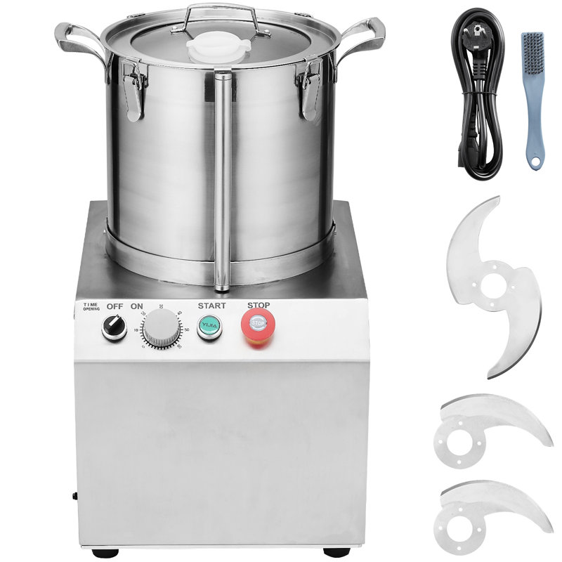 Food Processor & Vegetable Chopper, 15.9 Quart Food-Grade Stainless Steel Food Processor Chopper with 2 Extra S-Curve Blades, Fruit, Grains, Nuts, Ideal for Chopping Vegetables