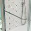 Porte de douche à dérivation, porte coulissante, avec verre trempé de 1/4 po et finition chromée 50 à 54 po x 70 po