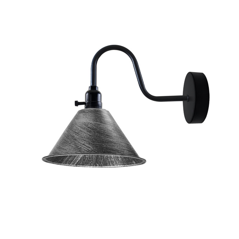 Orrington Armed Sconce, 10cm H x 18cm W x 18cm D, Brushed Silver