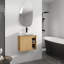 Meuble-lavabo mural 24 po avec lavabo en céramique blanche et porte à fermeture en douceur-246503229