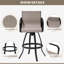 Tabouret de bar pivotant en aluminium 30 po Sunbrella-49436541