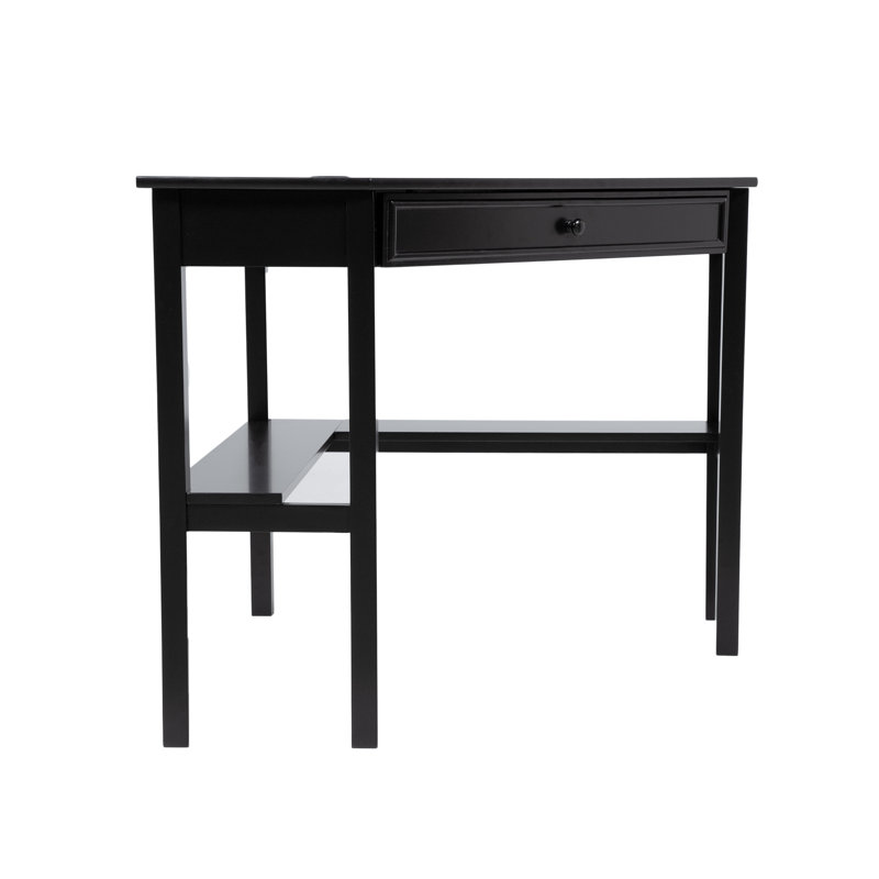 Blithe Corner Solid Wood Base Computer Desk