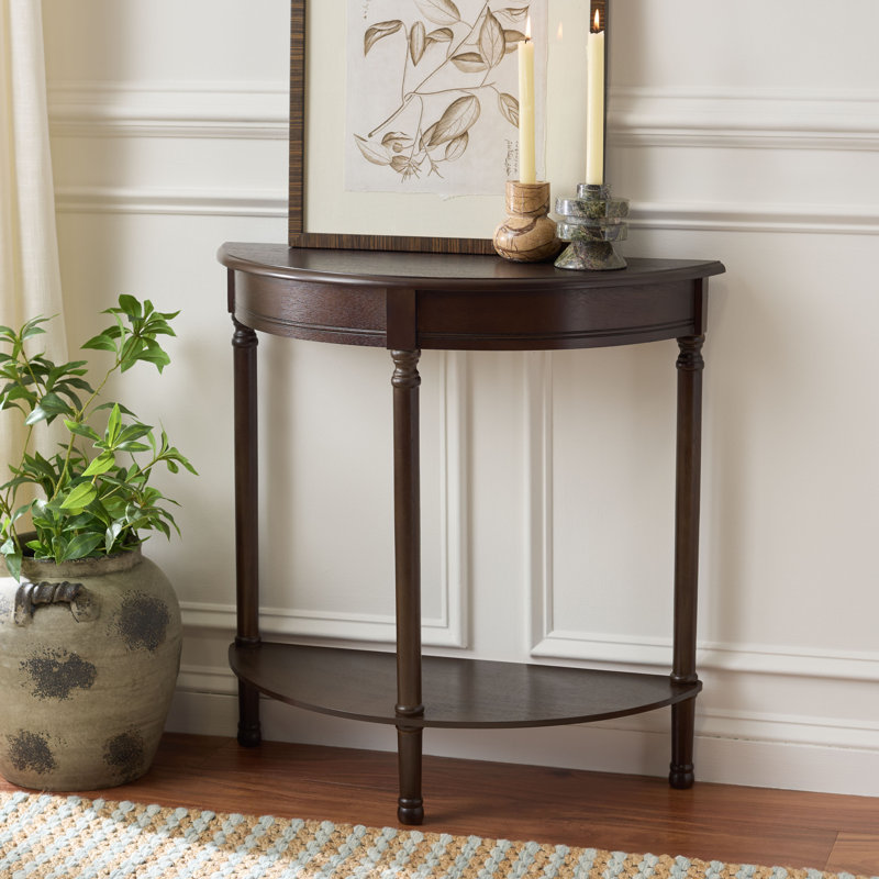 Gaston 28" Console Table, Dark Chocolate