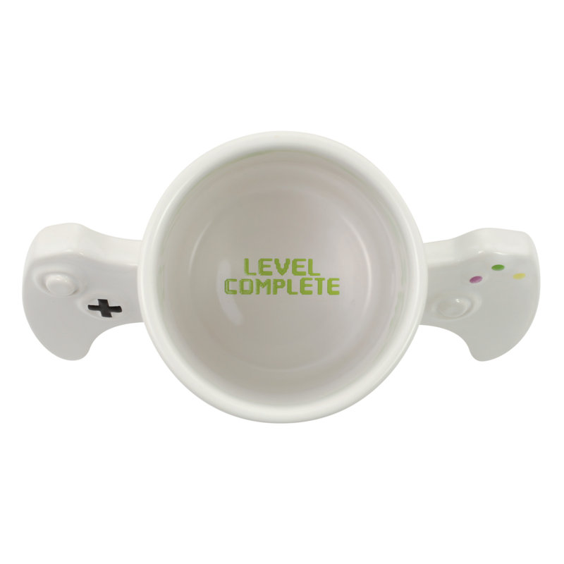 grande tasse à café à joueur de niveau complet Fiore, Blanc