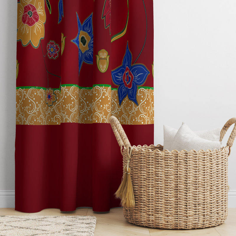 Semi Sheer Curtain Panel Pair, 20" W x 52" L