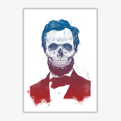 Dead Lincoln Skull 1 Piece Wall Art