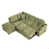 Velours vert