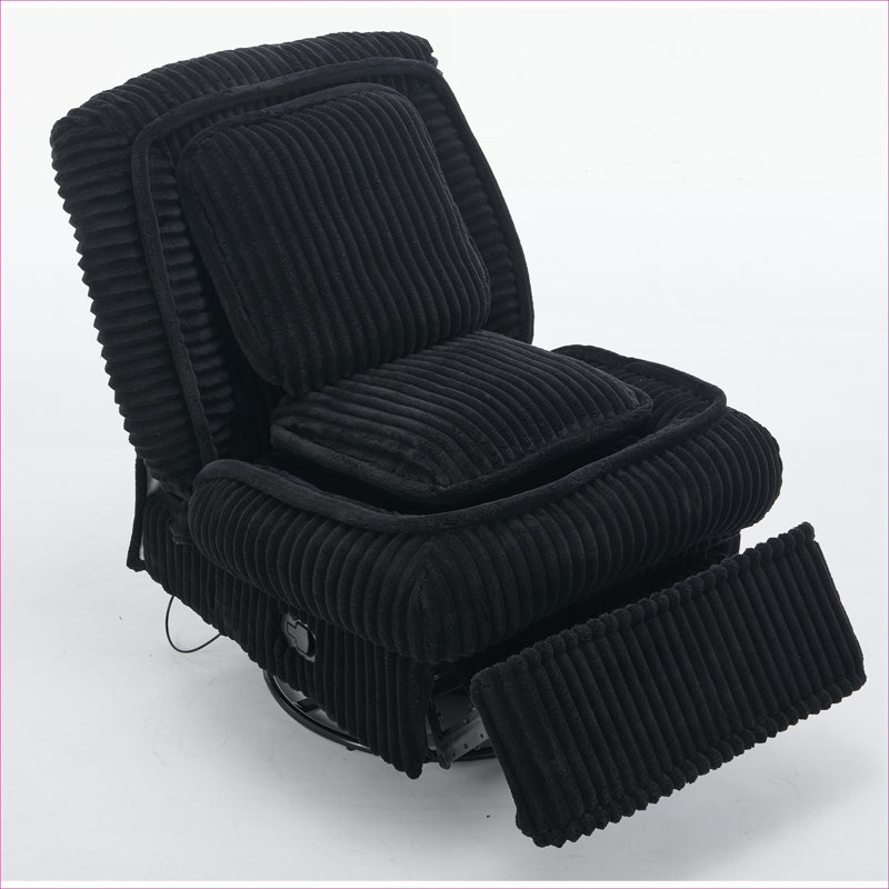 Fauteuil inclinable pivotant simple sans accoudoirs xpiyaer, Noir