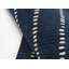 Nichols Striped Handmade Tufted Wool Navy Area Rug-1030637341