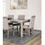 Chaise de salle à manger 2 pièces de style transitionnel rembourrée
