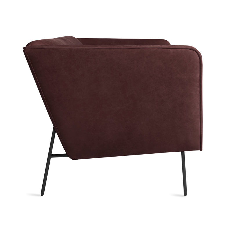 Dandy Sofa, 32" H x 86" W x 37" D, Oxblood Genuine Leather