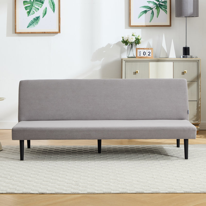 165cm W Modern Convertible Sofa Bed, Grey