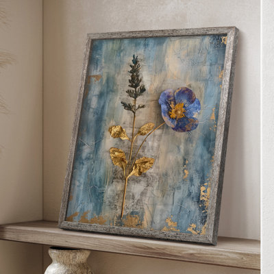 Impression encadrée FLORAL Series - bois massif