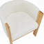 Chaise de salle à manger en bois avec accoudoirs