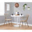 Chaise en cuivre antique et bois blanchi