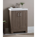 24.5" Single Bathroom Vanity With Cultured Marble Top
