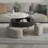 Round Lift-Top Coffee Table Set-1414857114