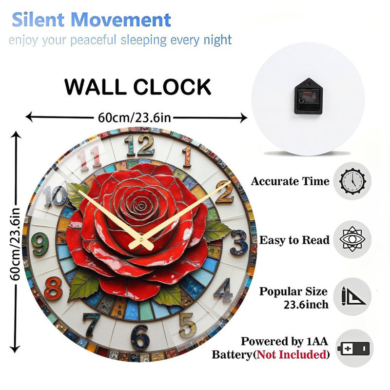 Horloge murale 24 po