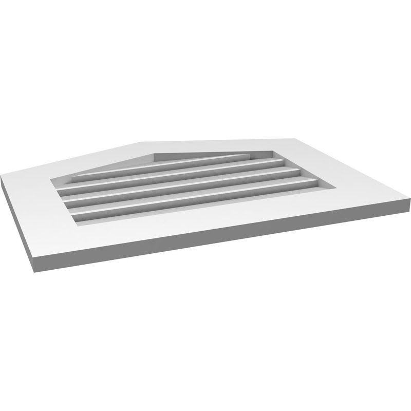 Ventilé à pignon en uréthane fonctionnel à hauteur de crête fonctionnelle 4/12, brun clair apprêté