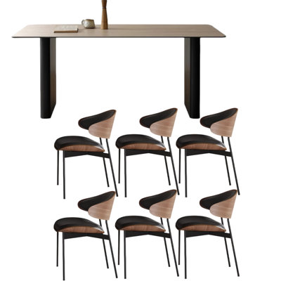 Modern Rock Slab Table, Unique Natural Texture