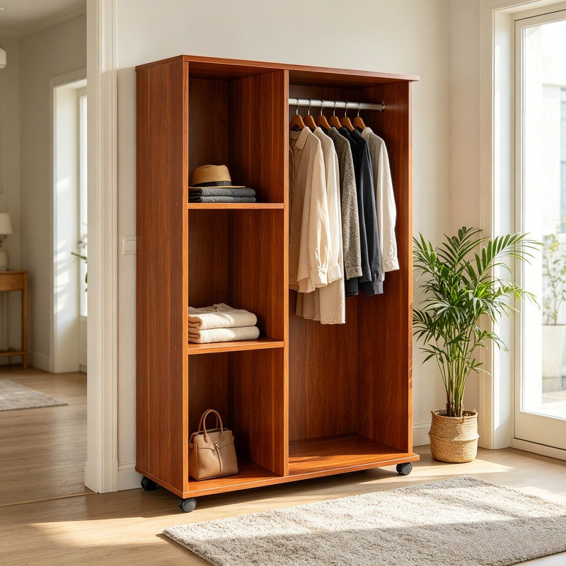 Particle Board / Chipboard Wardrobe, Brown
