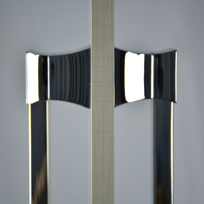 Vitta Back to Back Door Pull, Stainless Chrome