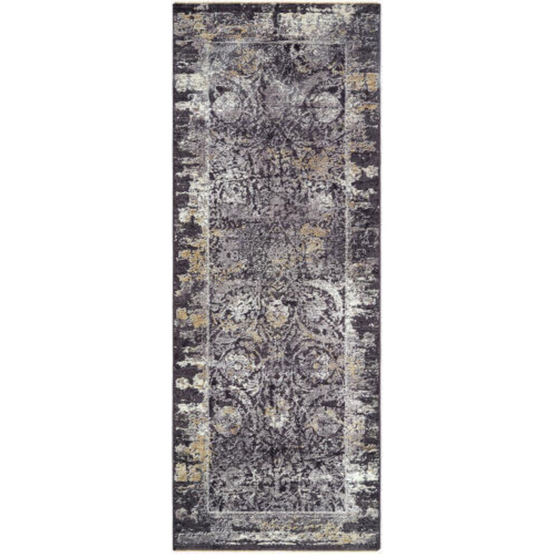 Tapis tissé à la machine Kirima, Tapis de couloir 2 pi 7 po x 10 pi