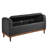 Dark Gray Storage Bench, Mid-Century Modern, Solid Wood Frame, 300Lbs Weight Capacity, Bedroom Upholstered Modern Style, Walnut Finish,-739118992