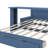 Full Size Wooden Daybed Featuring Storage Drawers, Detachable Desk, And Hydraulic Side Table-1880247843-1880247836