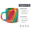 Silipint: tasse à café 16 oz: paquet de 2 - houblon hippie - tasses incassables en silicone