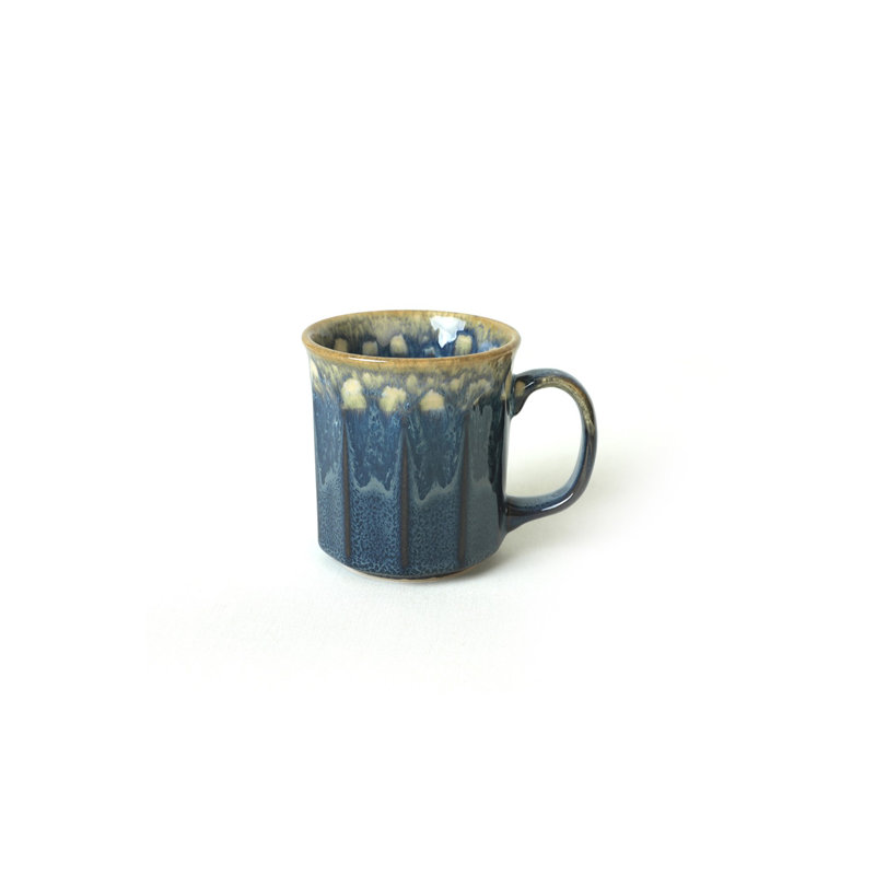 Ensemble de grandes tasses en céramique 6 pièces Collazo, bleu, 3,5 x 3,5 x 4,3 pouces | 100% antibactérien, écologique, facile à nettoyer | Va au lave-vaisselle jusqu'à 122 ° F, n'absorbe pas l'eau | Parfait pour le café, le thé et les boissons chaudes