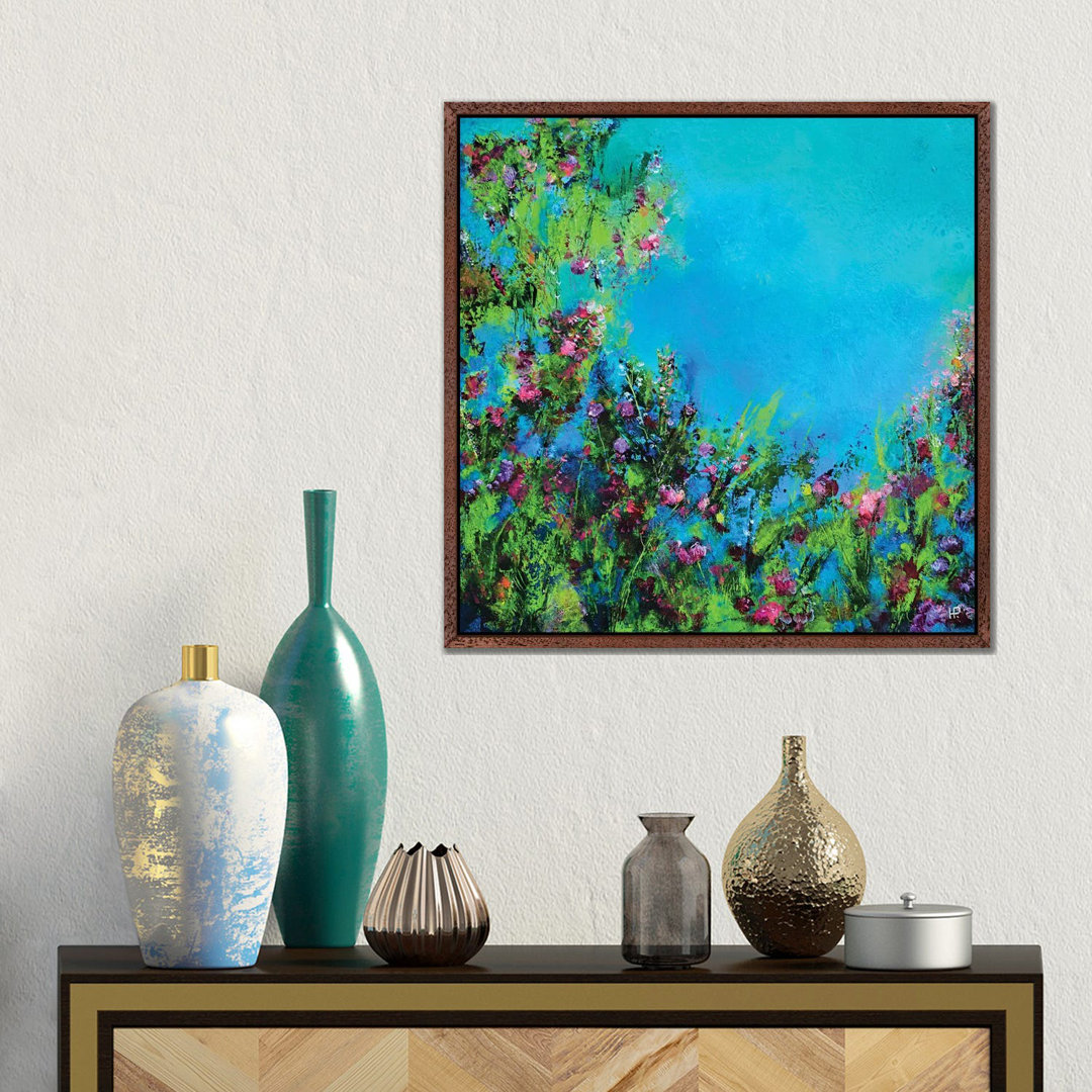 Die Blumen in meinem Garten II von Hanneke Pereboom - Galerie-umwickelte Leinwand Giclée auf Leinwand