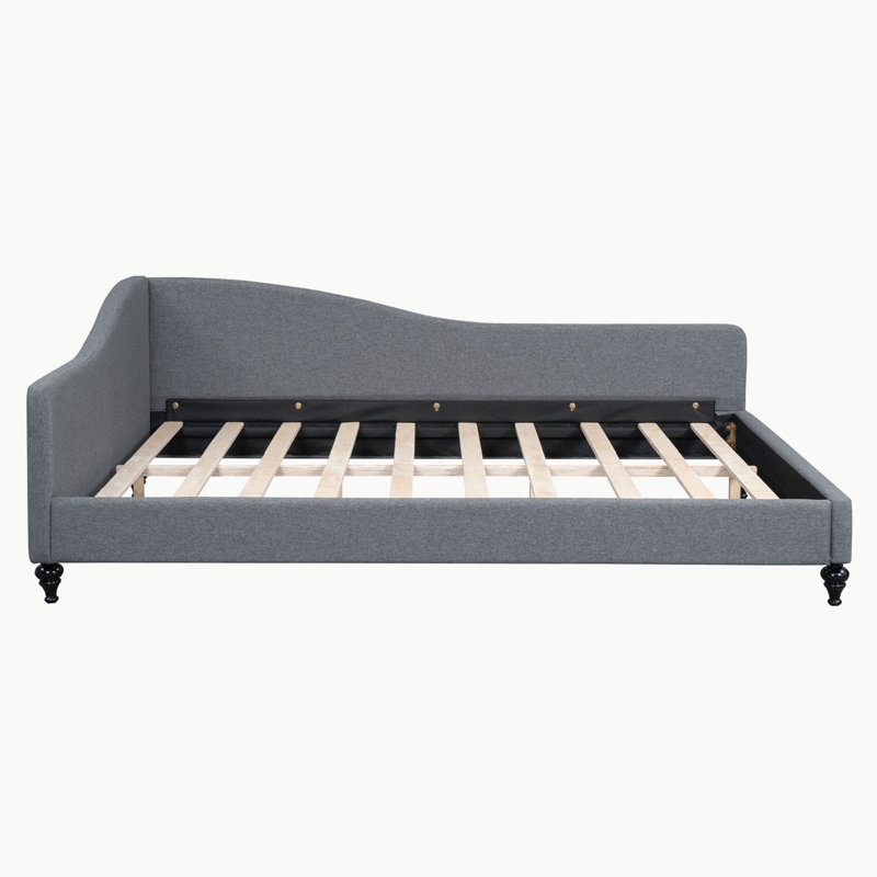 Upholstered Corner Daybed, Full/Double, Gray 1