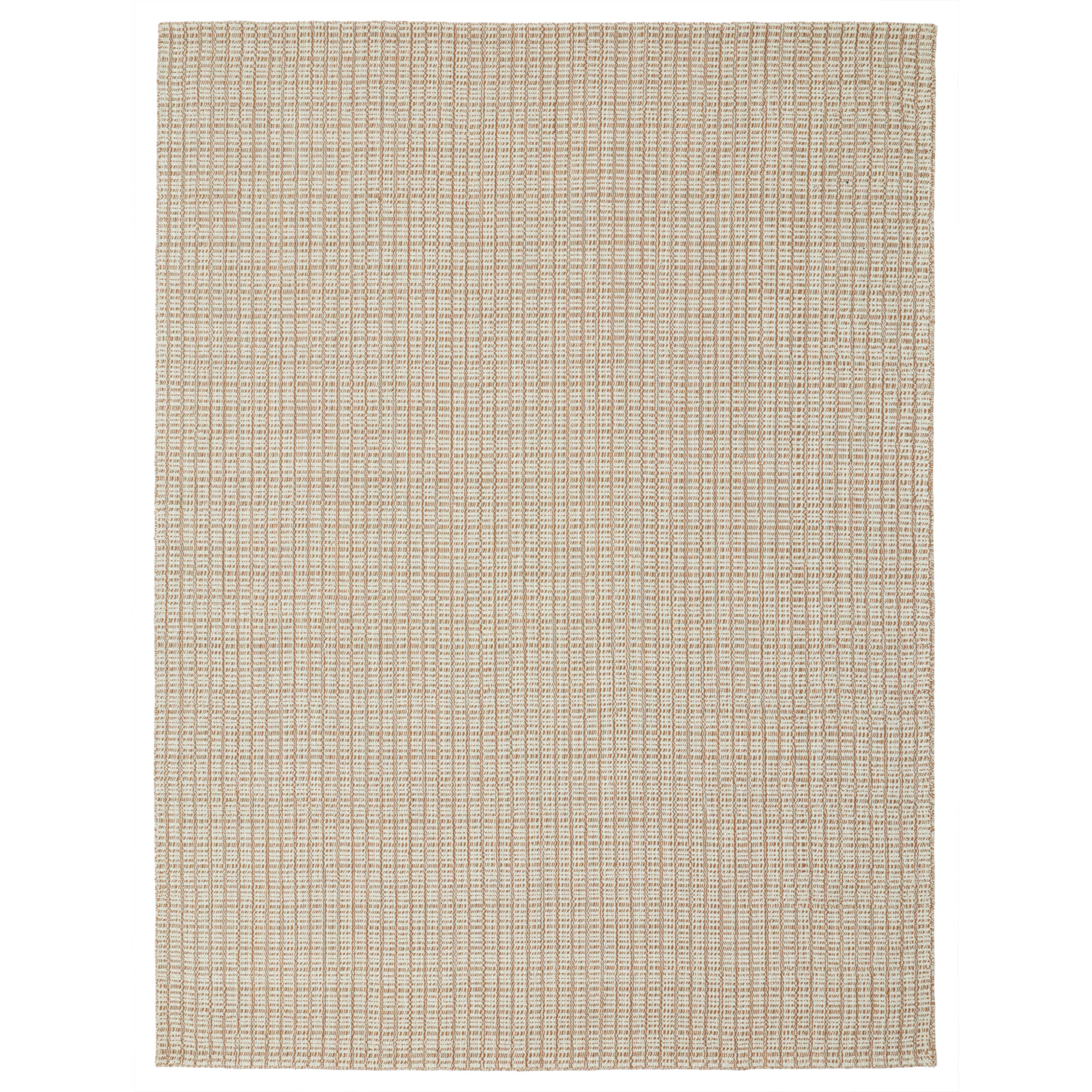 Kalise Hand-Tufted Wool Geometric Area Rug, Rust, Rectangle 8'9" x 11'9"