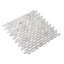 11.2" X 11.6" Straight Edge Marble Mosaic Sheet