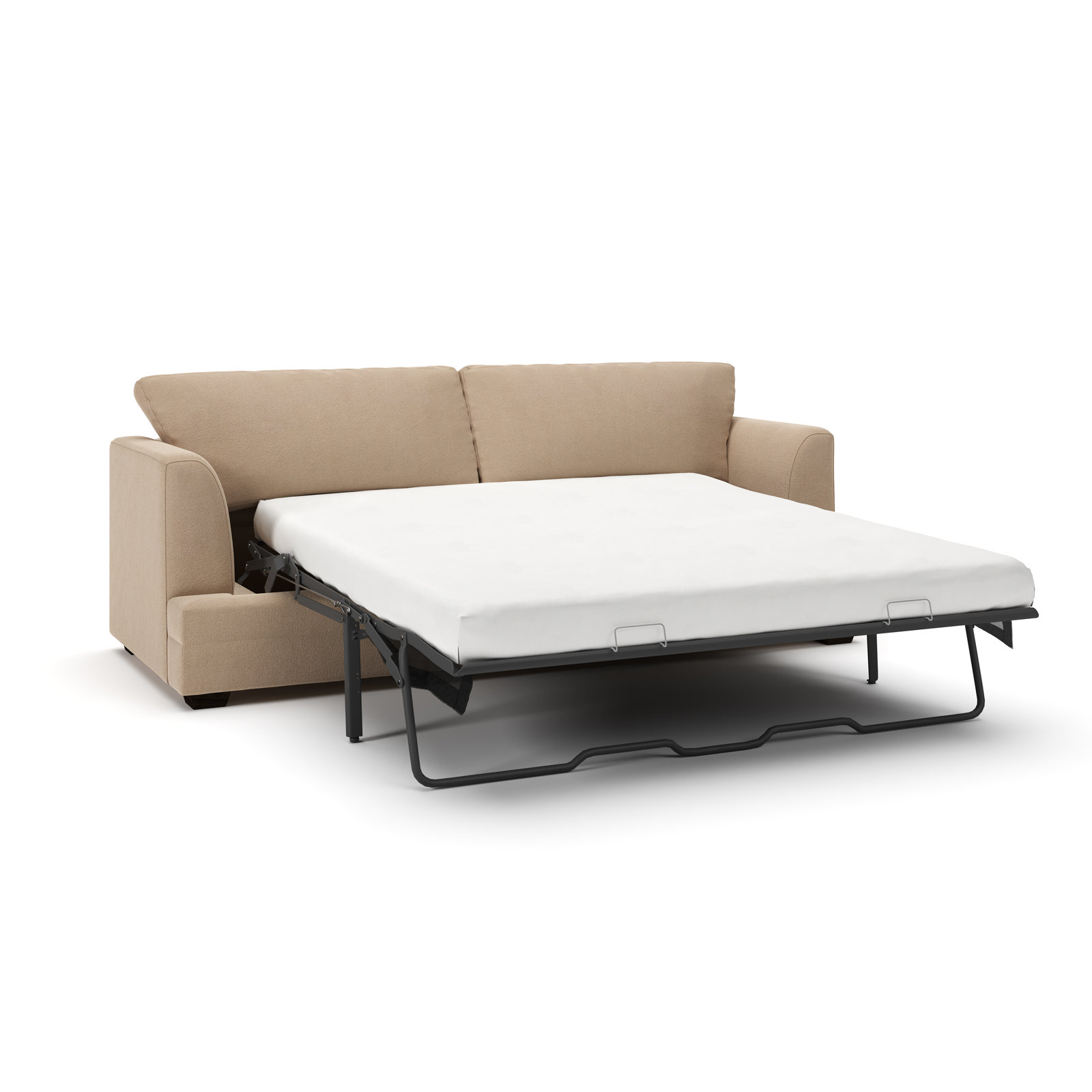 Edan 92'' Sleeper Sofa, Bella Toast Performance Velvet