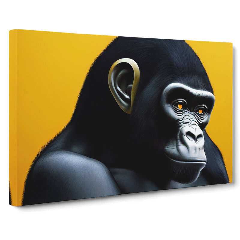Modern Gorilla Art Vol.2 - Wrapped Canvas, 40cm H x 60cm W x 3cm D