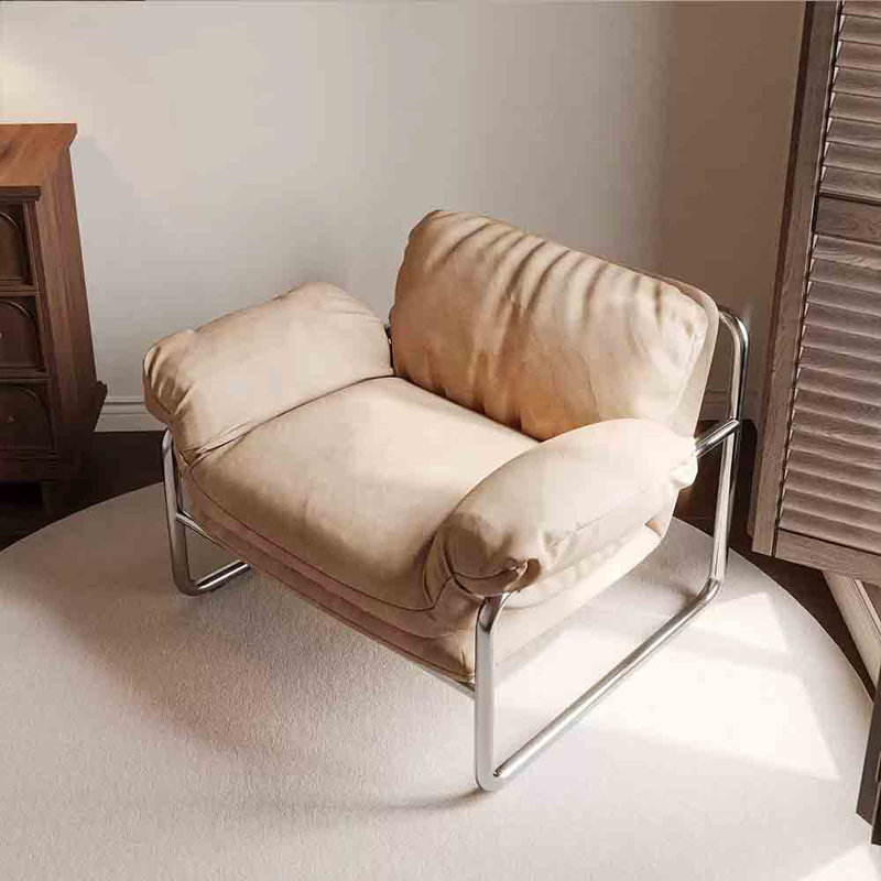 Fauteuil de loisir simple et confortable., Abricot