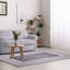 Tapis intérieur / extérieur gris / ivoire à rayures Trei-589798506