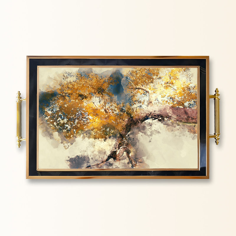 Elegant Glass Tray, 19.7 x 11.4 x 1.4 inches | 100% Durable Glass Construction | Easy to Clean with Damp Cloth | Ideal for Serving, Decorative Display, and Organizing | Stylish Addition to Home Décor