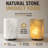 Artsolute Cuboid Natural Calcite Accent Table Lamp