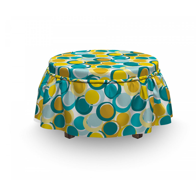 Housse pour repose-pieds circle et dot nested