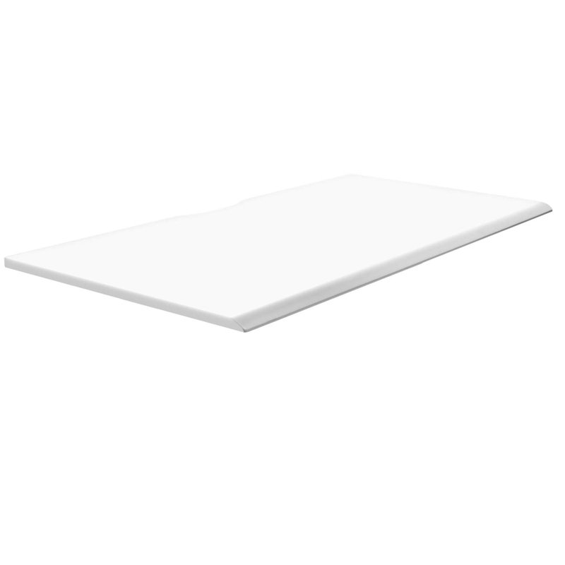 Tabletop For Sit-Stand Desk, White, 1" H x 60" W x 29.50" D