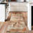 Washable Area Rugs 2'x6' Non-Slip Modern Abstract Soft for Living Room Entryway Bedroom, Print Pattern, Teal Blue Orange Rust Red Coloreful-222197286